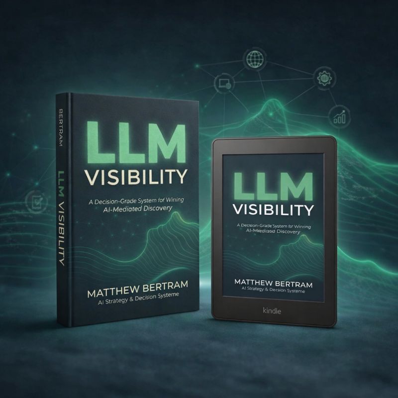 LLM Visibility by Matthew Bertram — book cover